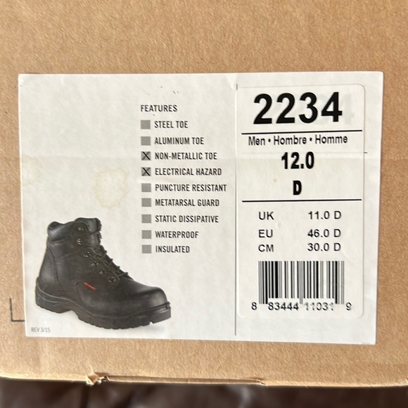 Red Wing Shoes Men’s Composite Toe Work Boots 2234 Size 12 - Picture 3 of 10